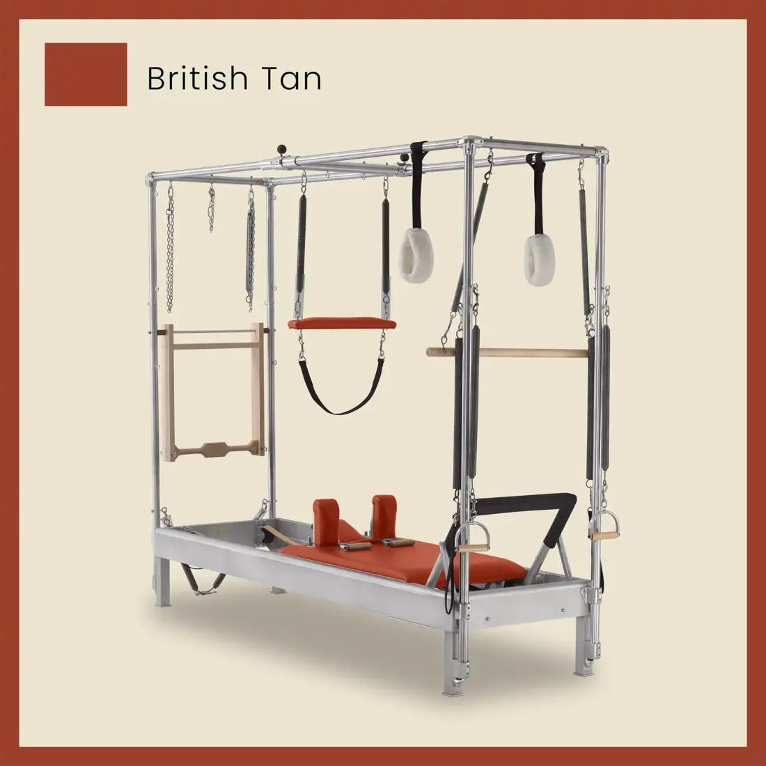 Pilates Reformer Cadillac Combo - Aluminum Full Cadillac Conversion, Raised Bed - Image 16