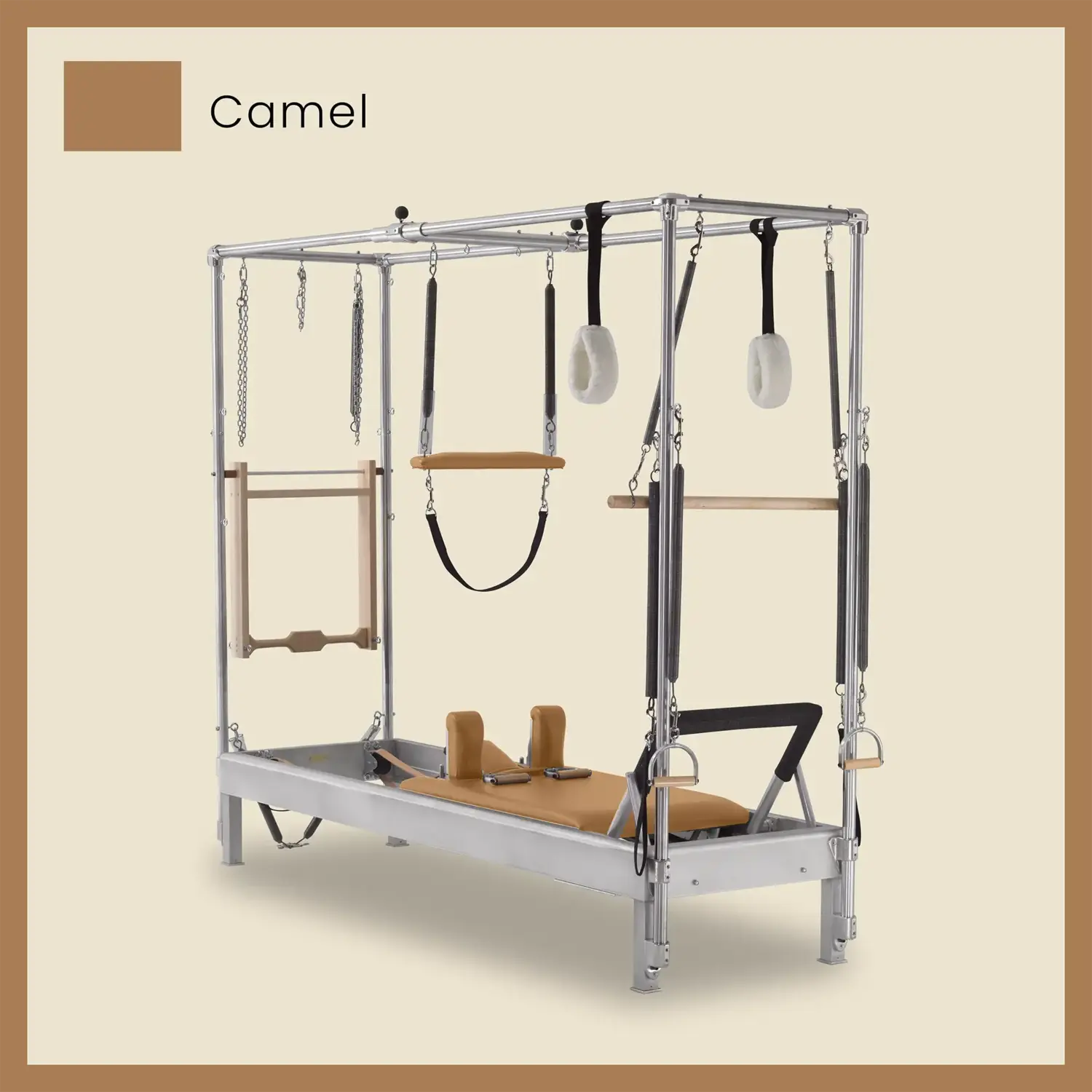 Pilates Reformer Cadillac Combo - Aluminum Full Cadillac Conversion, Raised Bed - Image 19