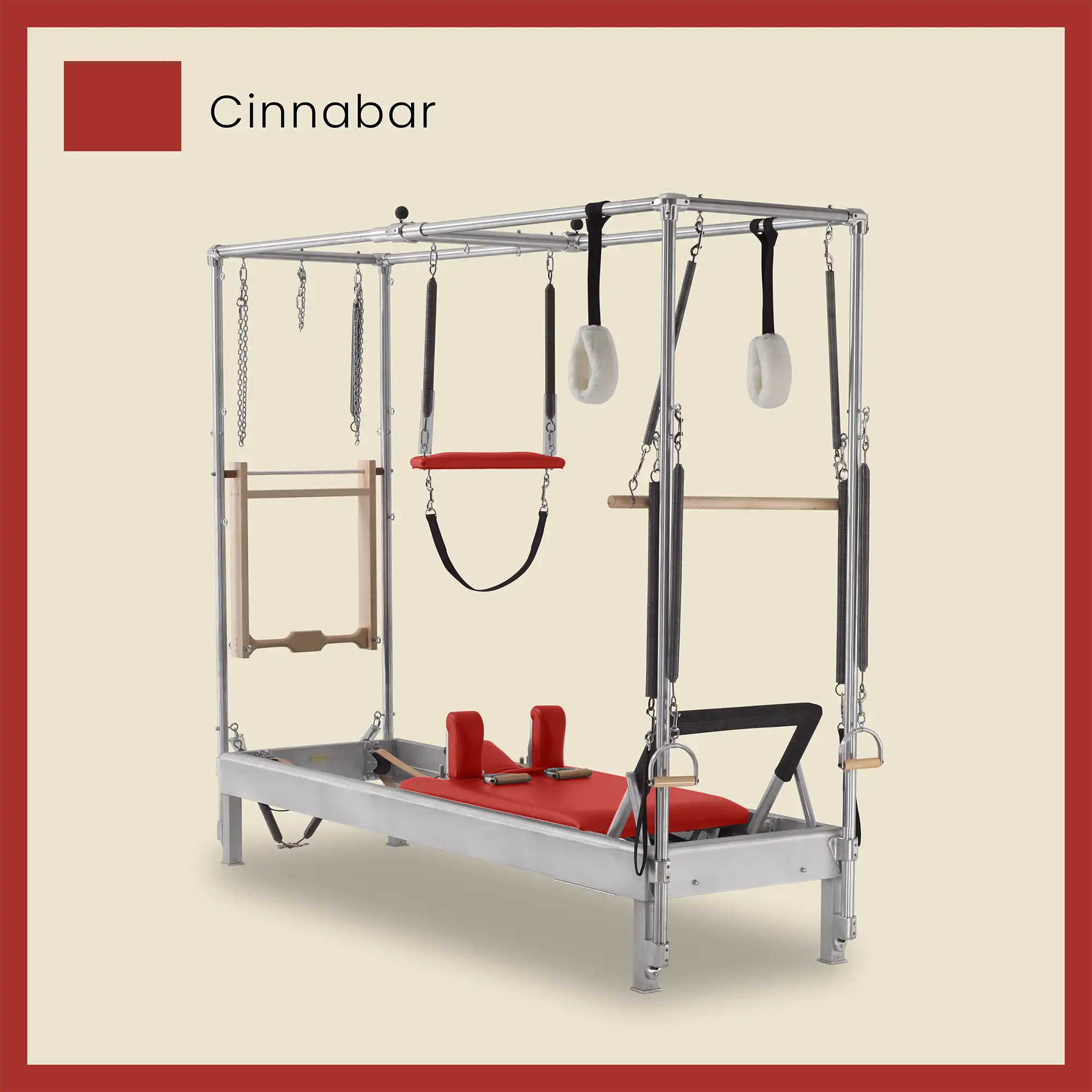 Pilates Reformer Cadillac Combo - Aluminum Full Cadillac Conversion, Raised Bed - Image 22