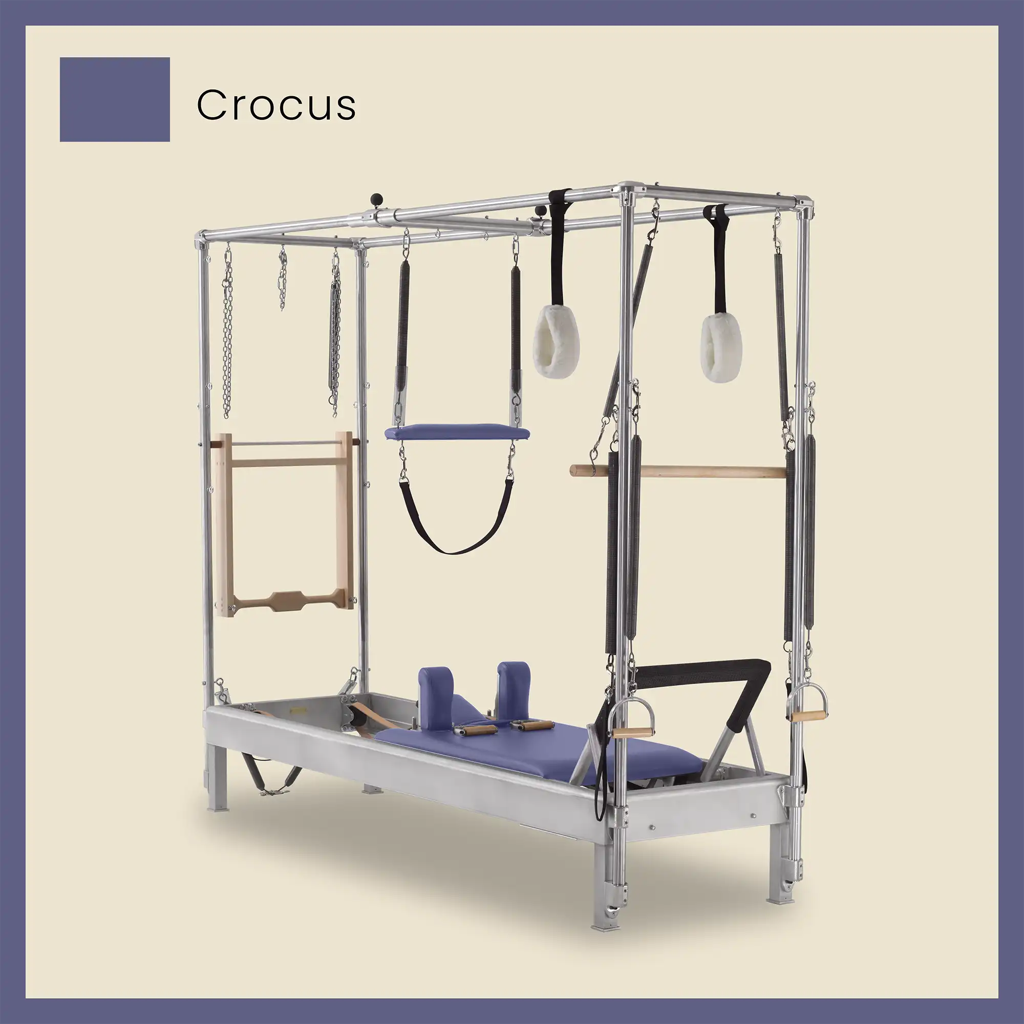 Pilates Reformer Cadillac Combo - Aluminum Full Cadillac Conversion, Raised Bed - Image 26