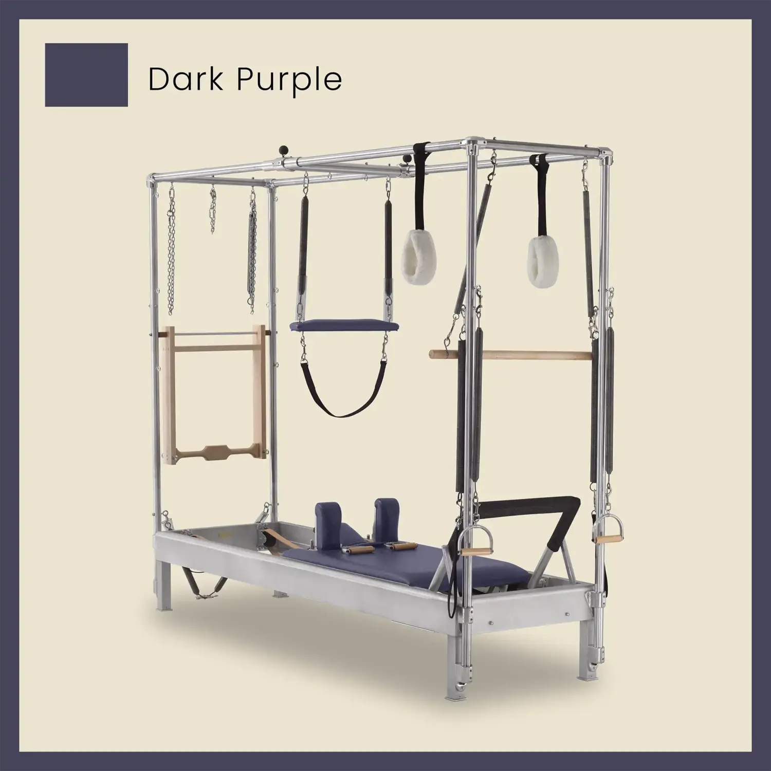 Pilates Reformer Cadillac Combo - Aluminum Full Cadillac Conversion, Raised Bed - Image 28