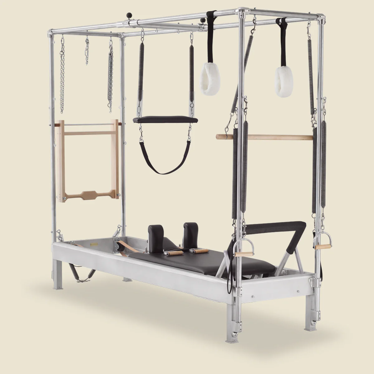 Pilates Reformer Cadillac Combo - Aluminum Full Cadillac Conversion, Raised Bed - Image 3