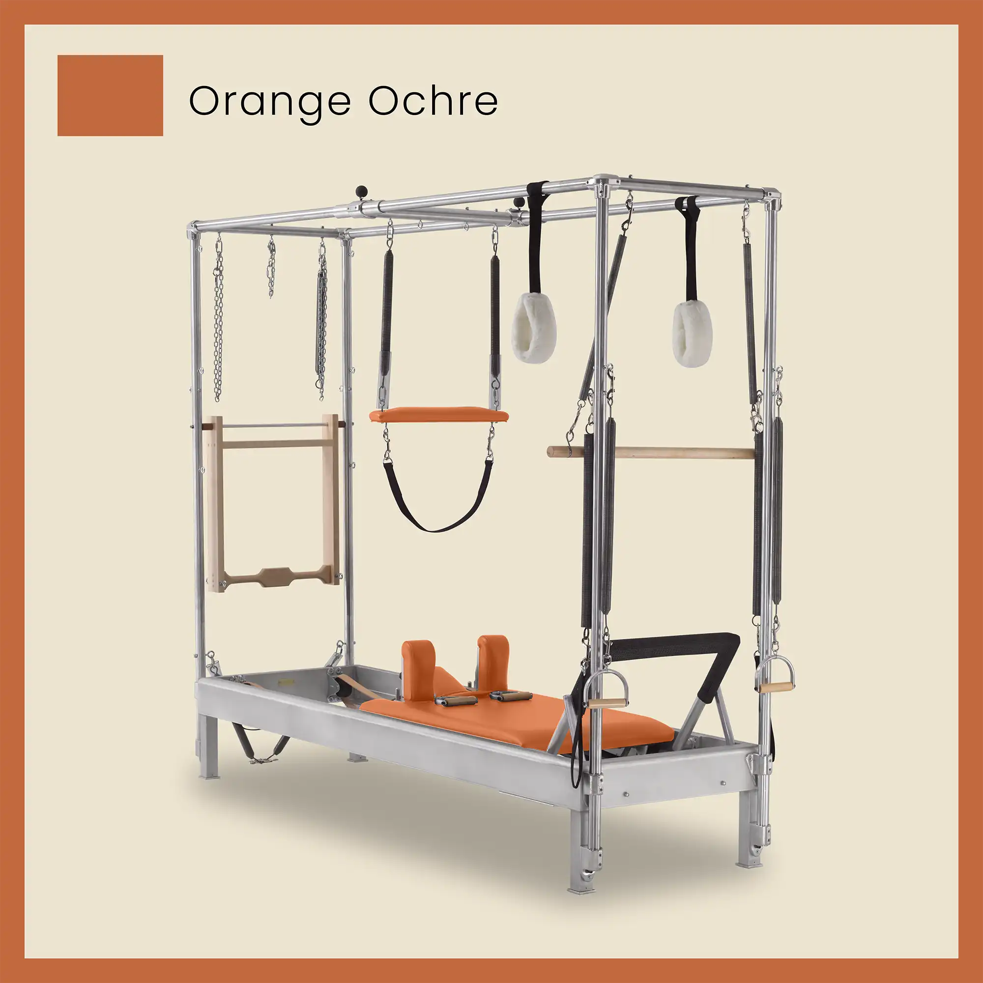 Pilates Reformer Cadillac Combo - Aluminum Full Cadillac Conversion, Raised Bed - Image 53