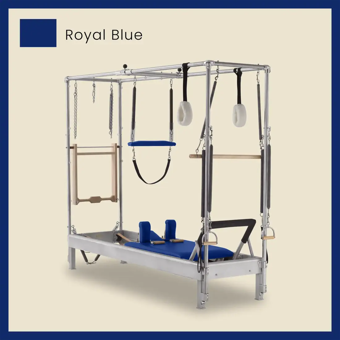 Pilates Reformer Cadillac Combo - Aluminum Full Cadillac Conversion, Raised Bed - Image 61