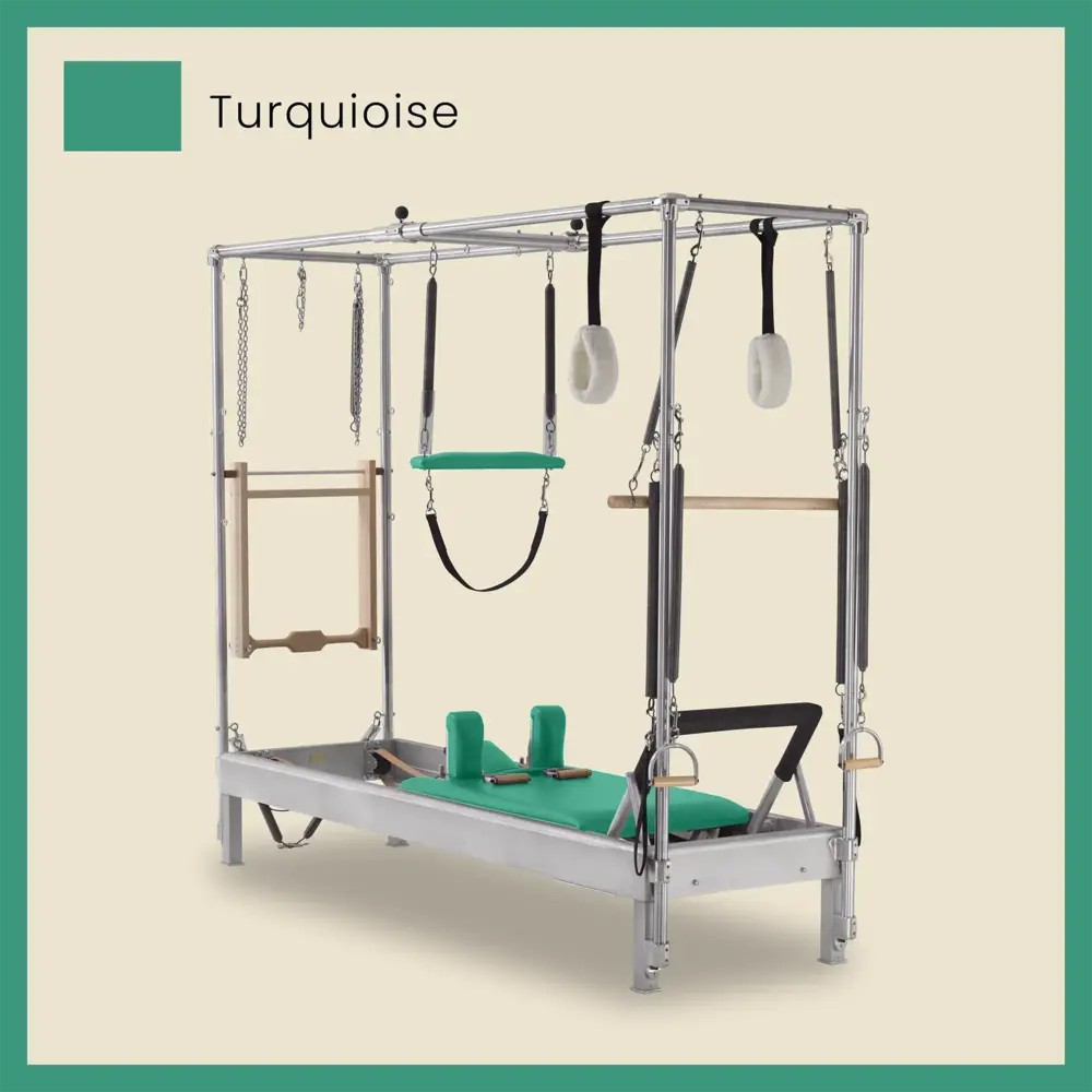 Pilates Reformer Cadillac Combo - Aluminum Full Cadillac Conversion, Raised Bed - Image 72