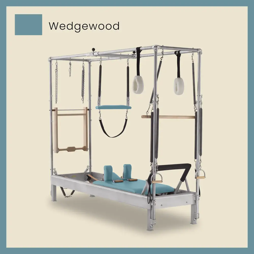 Pilates Reformer Cadillac Combo - Aluminum Full Cadillac Conversion, Raised Bed - Image 73