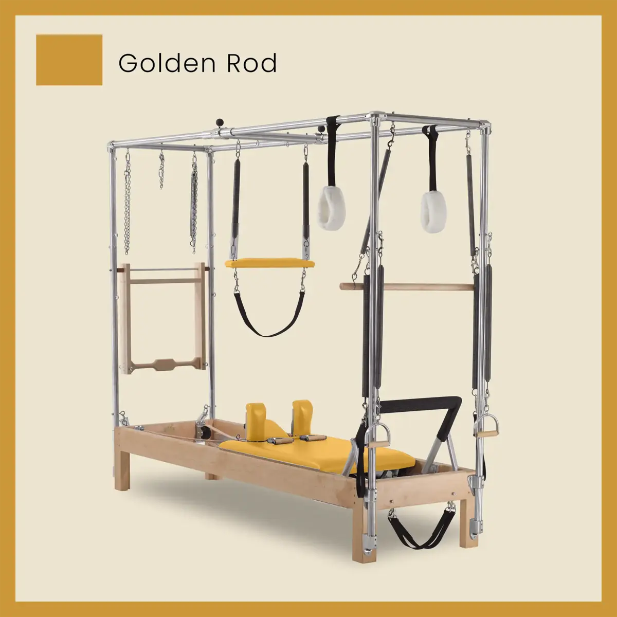 Pilates Reformer Cadillac Combo - Maple Wood Full Cadillac Conversion, Raised Bed - Image 39
