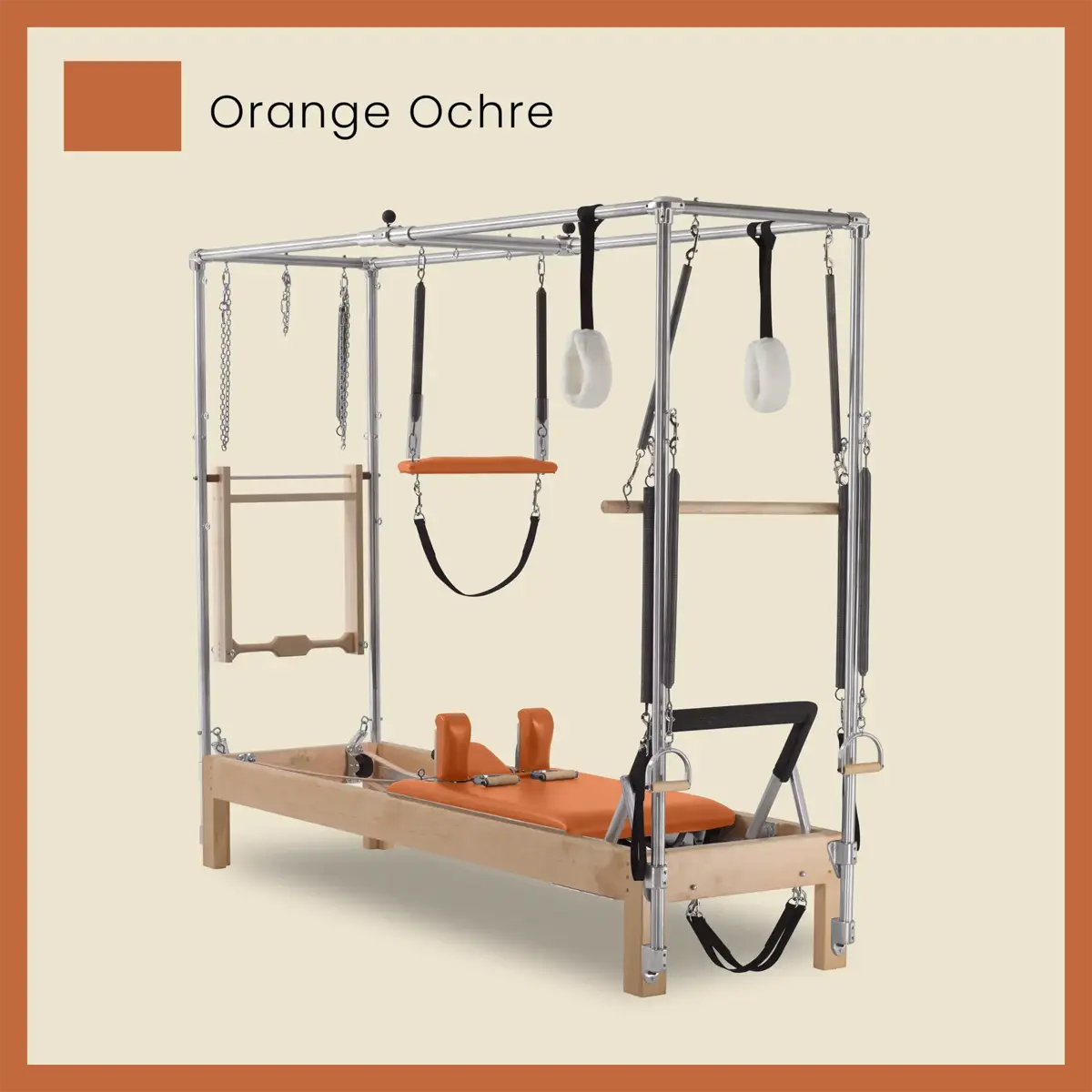 Pilates Reformer Cadillac Combo - Maple Wood Full Cadillac Conversion, Raised Bed - Image 53