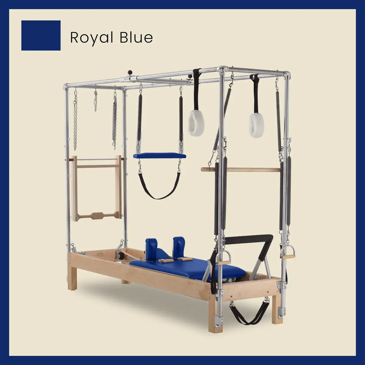 Pilates Reformer Cadillac Combo - Maple Wood Full Cadillac Conversion, Raised Bed - Image 61