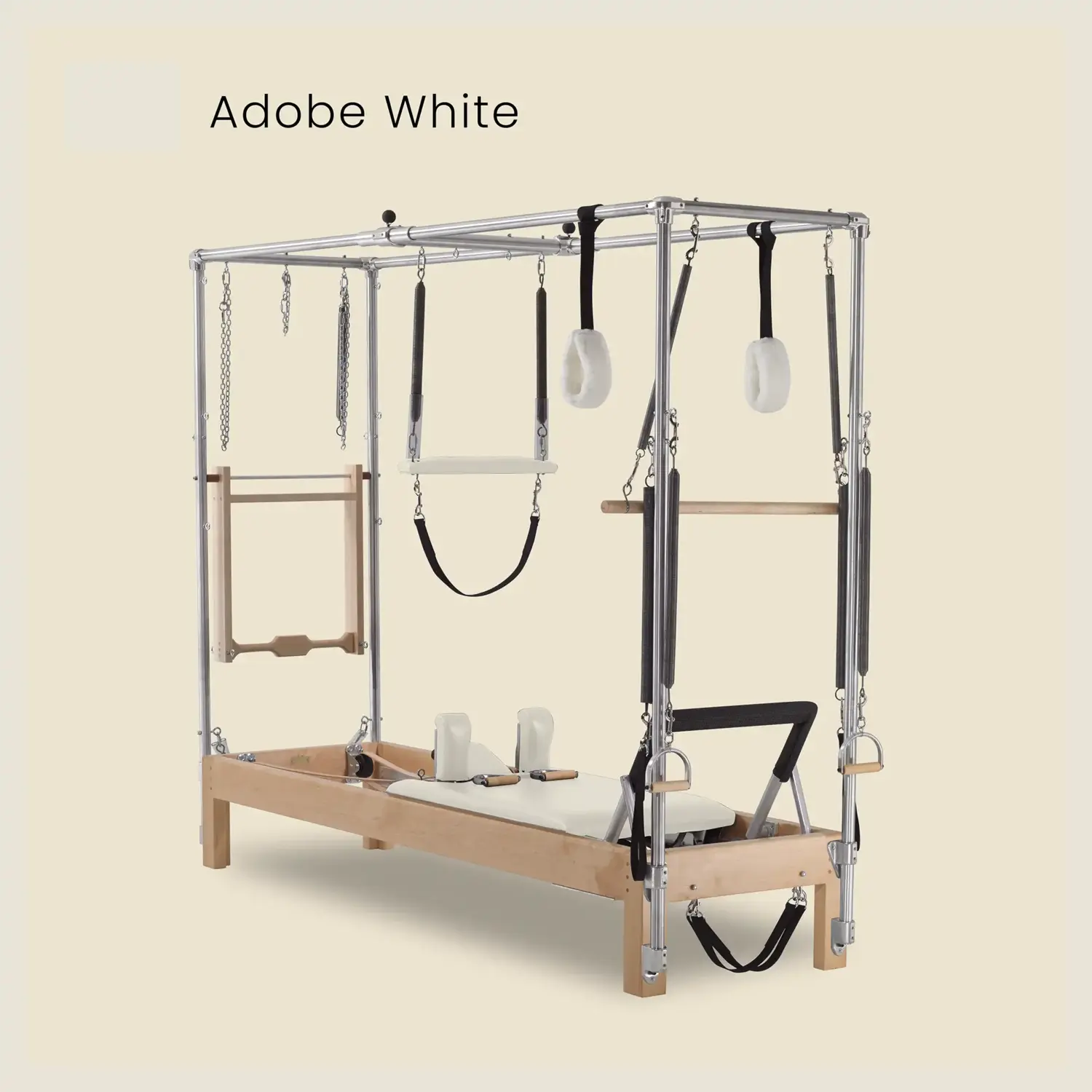Pilates Reformer Cadillac Combo - Maple Wood Full Cadillac Conversion, Raised Bed - Image 9