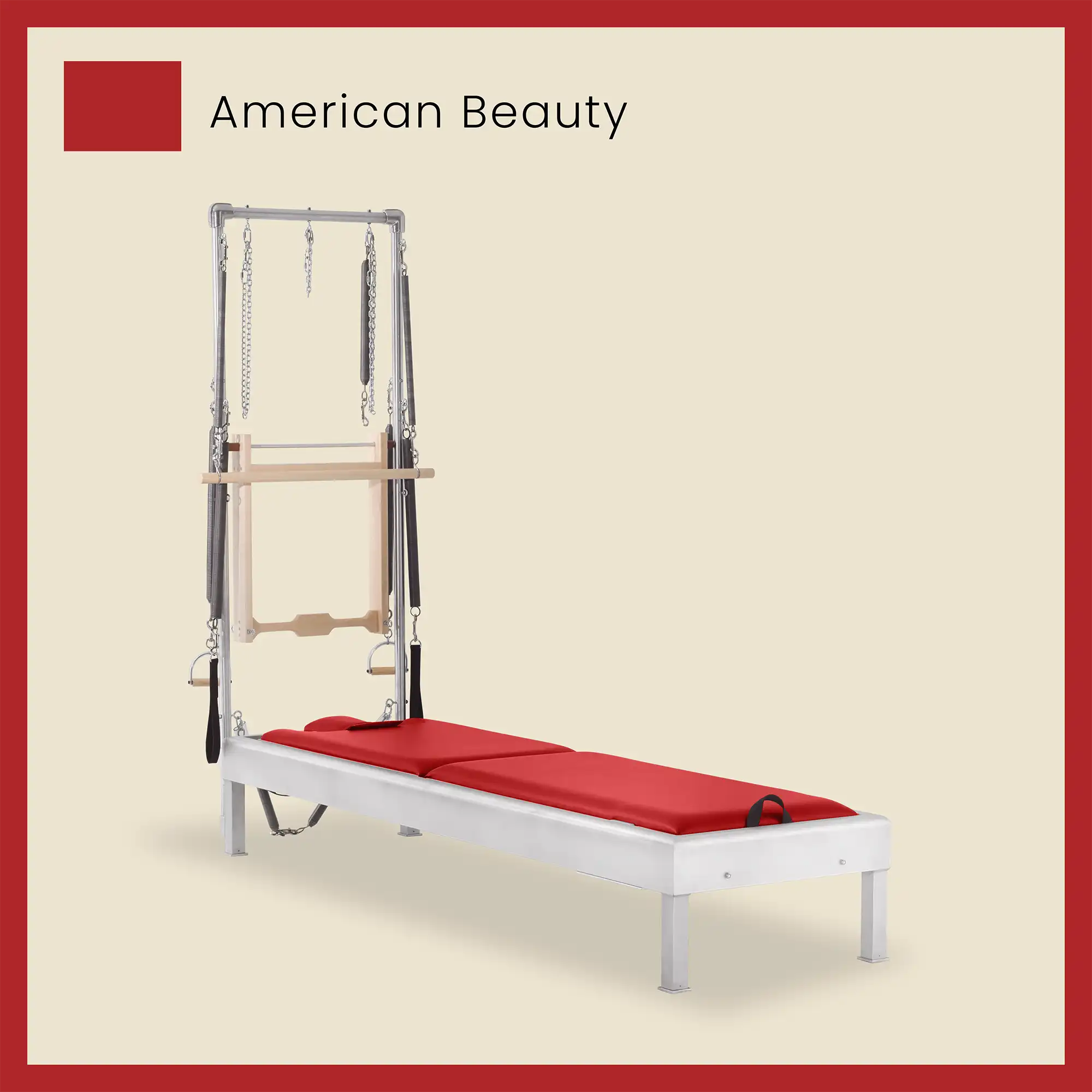 Pilates Reformer Cadillac Combo - Aluminum Half Cadillac Conversion, Insert Bed - Image 11