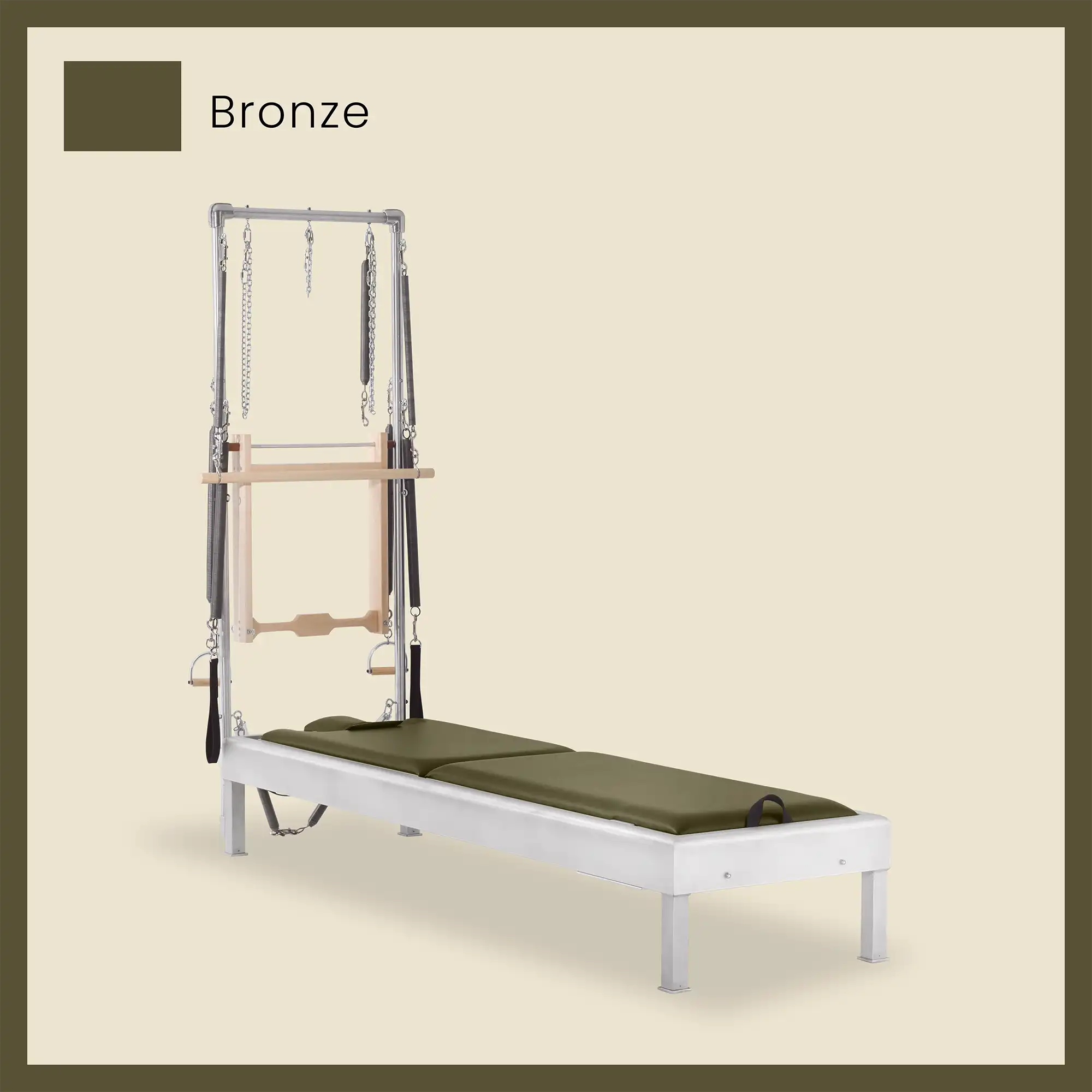 Pilates Reformer Cadillac Combo - Aluminum Half Cadillac Conversion, Insert Bed - Image 17