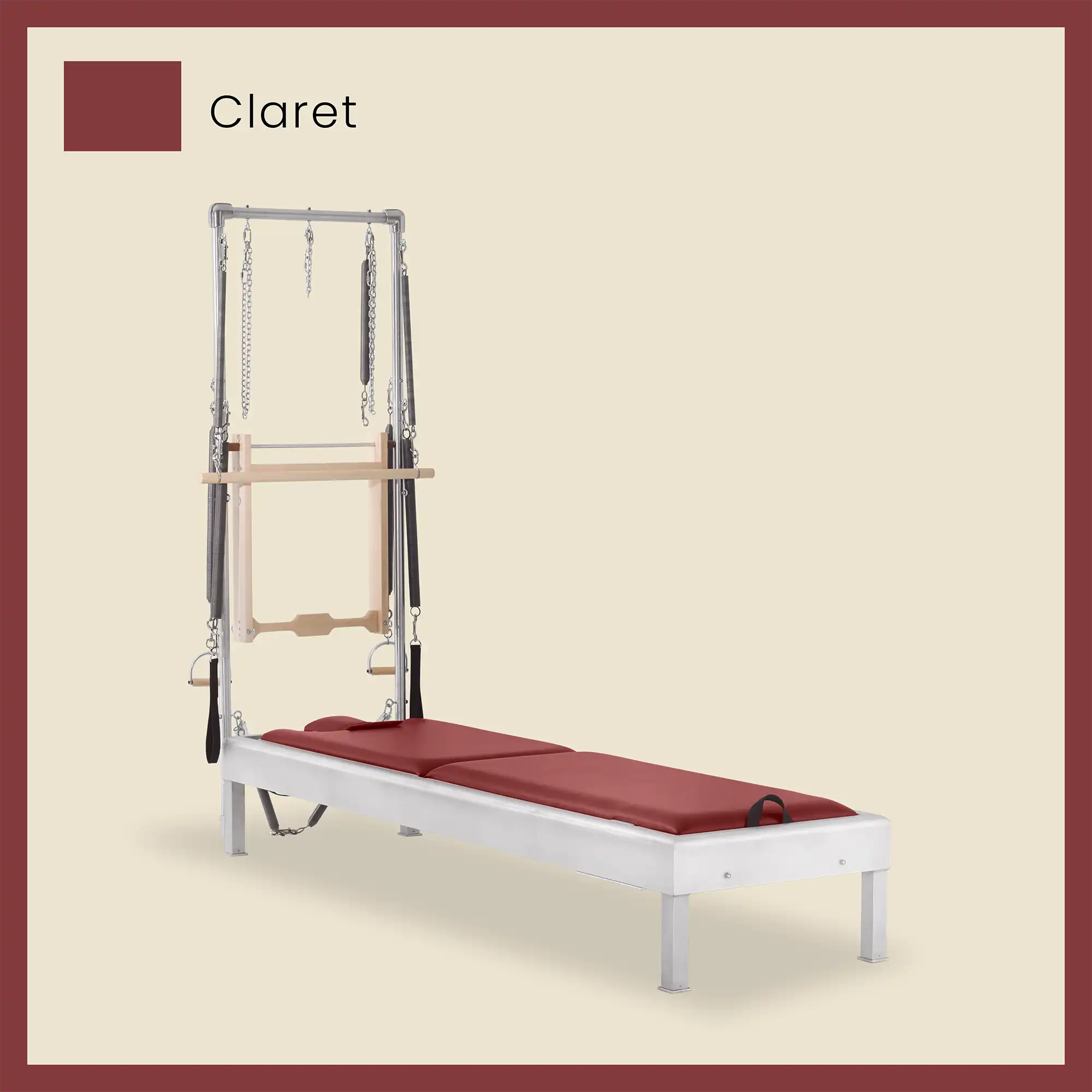 Pilates Reformer Cadillac Combo - Aluminum Half Cadillac Conversion, Insert Bed - Image 24