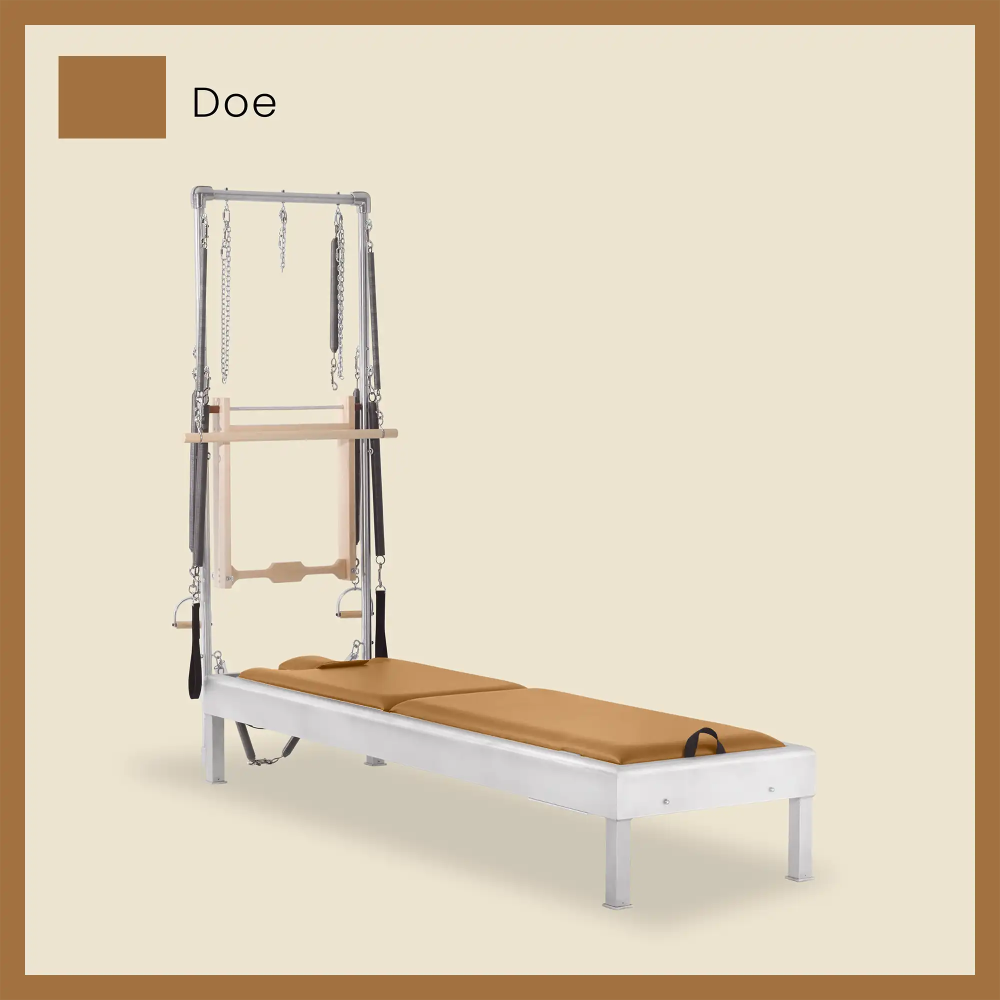 Pilates Reformer Cadillac Combo - Aluminum Half Cadillac Conversion, Insert Bed - Image 30