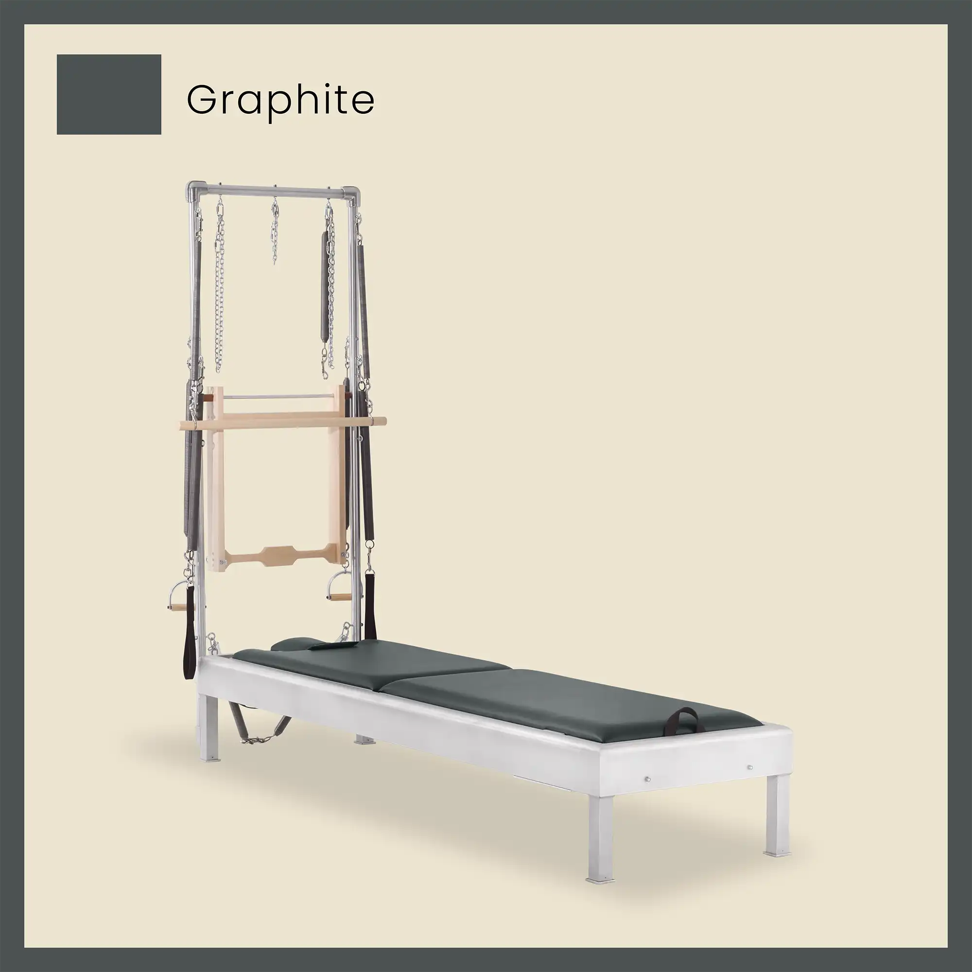Pilates Reformer Cadillac Combo - Aluminum Half Cadillac Conversion, Insert Bed - Image 40