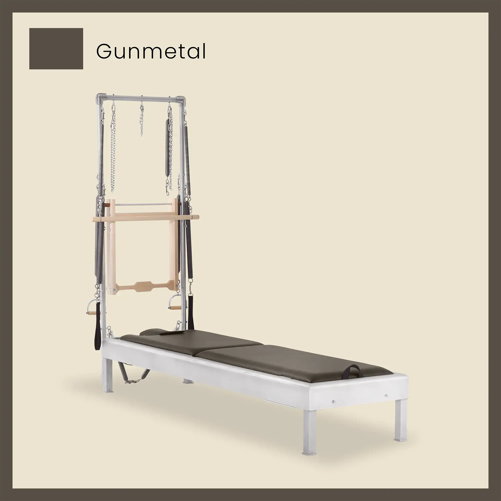 Pilates Reformer Cadillac Combo - Aluminum Half Cadillac Conversion, Insert Bed - Image 43