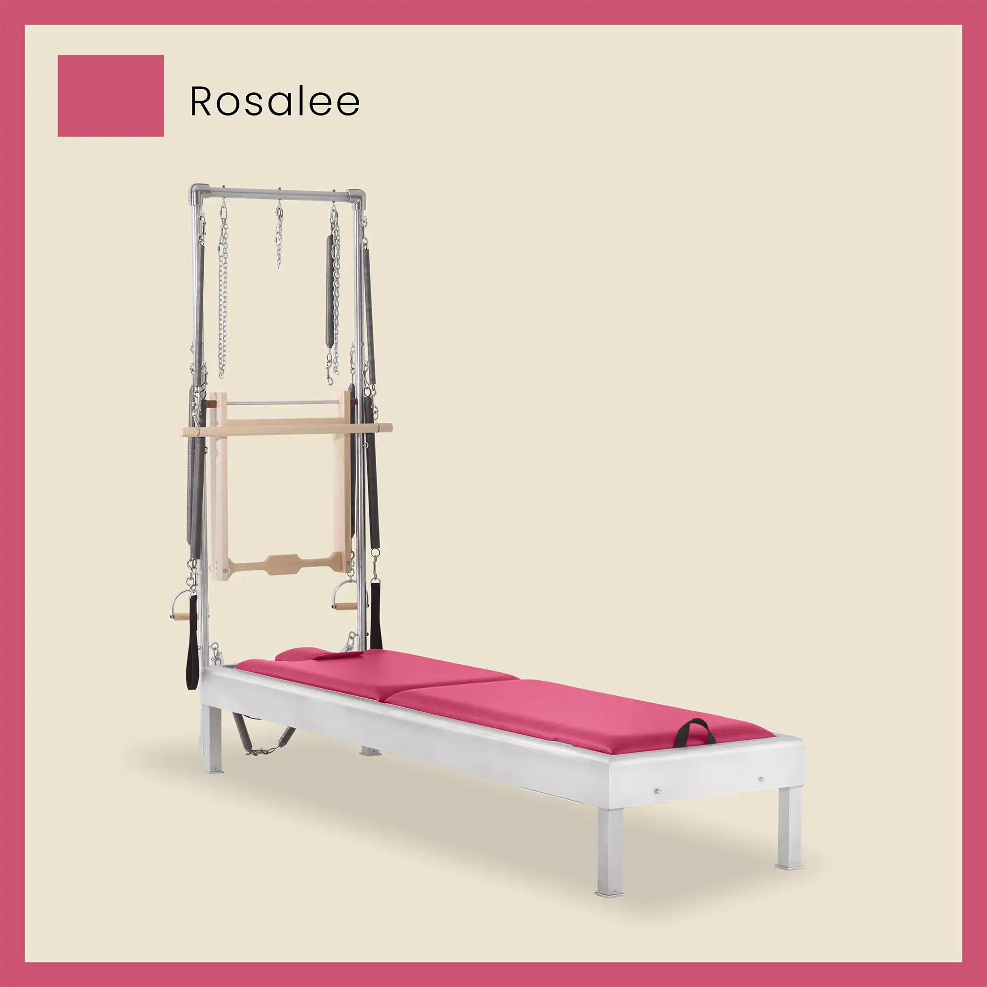 Pilates Reformer Cadillac Combo - Aluminum Half Cadillac Conversion, Insert Bed - Image 58