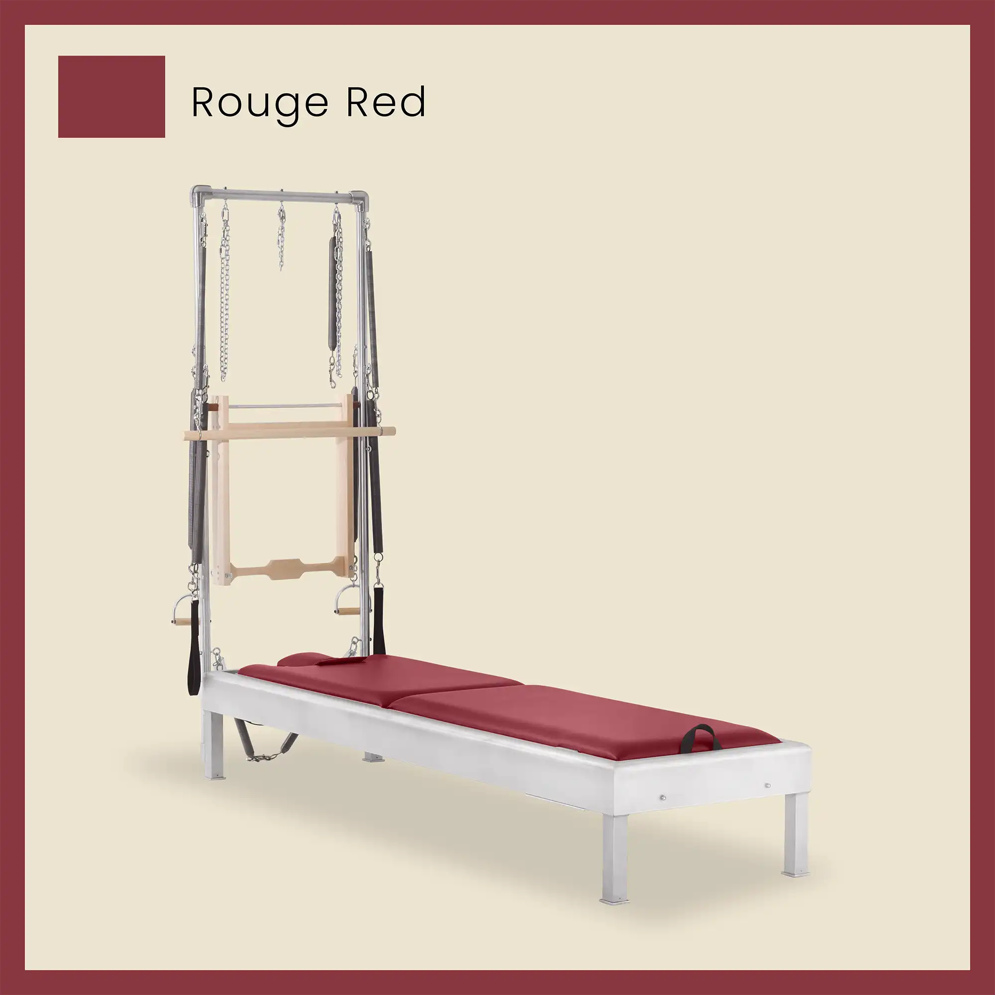 Pilates Reformer Cadillac Combo - Aluminum Half Cadillac Conversion, Insert Bed - Image 59