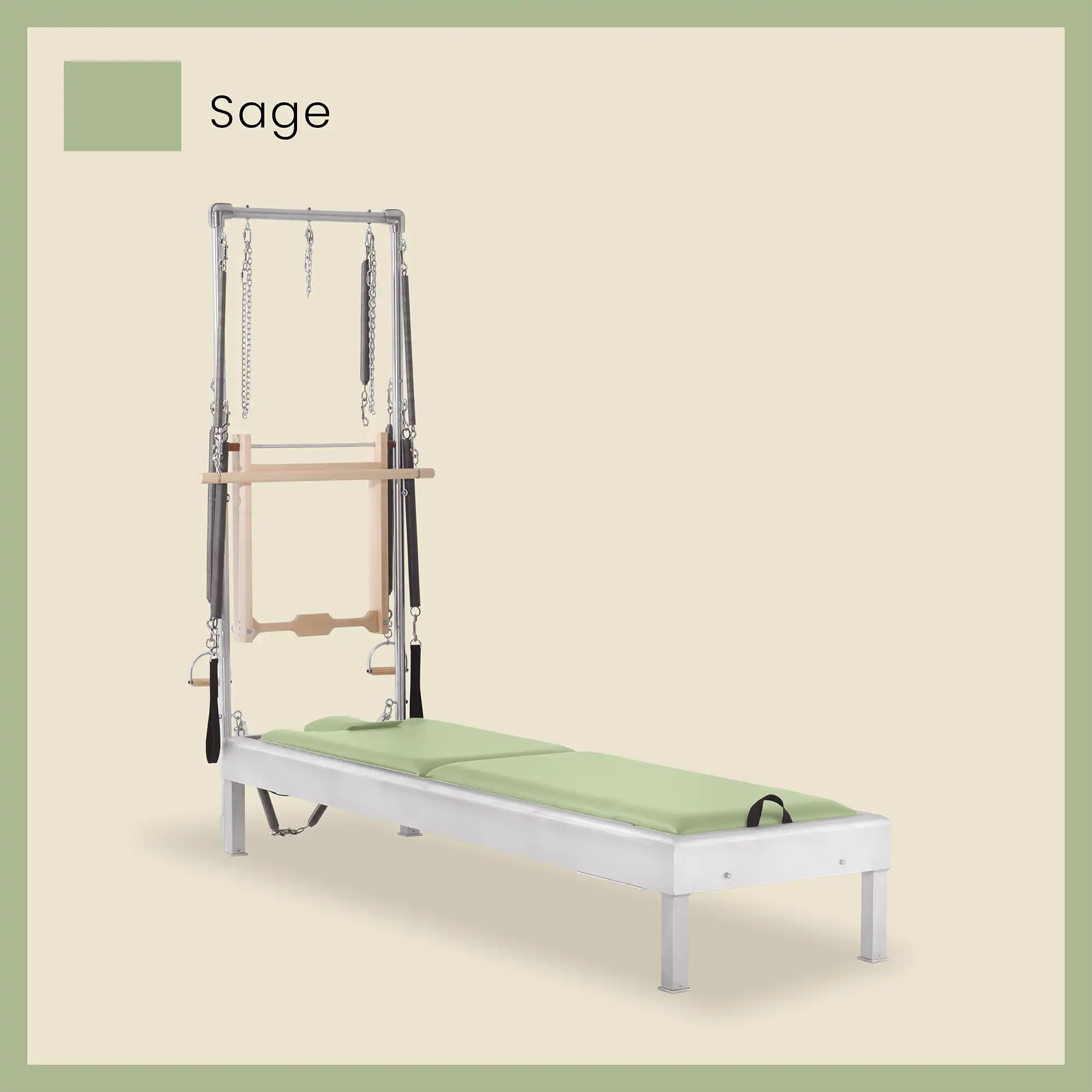 Pilates Reformer Cadillac Combo - Aluminum Half Cadillac Conversion, Insert Bed - Image 62