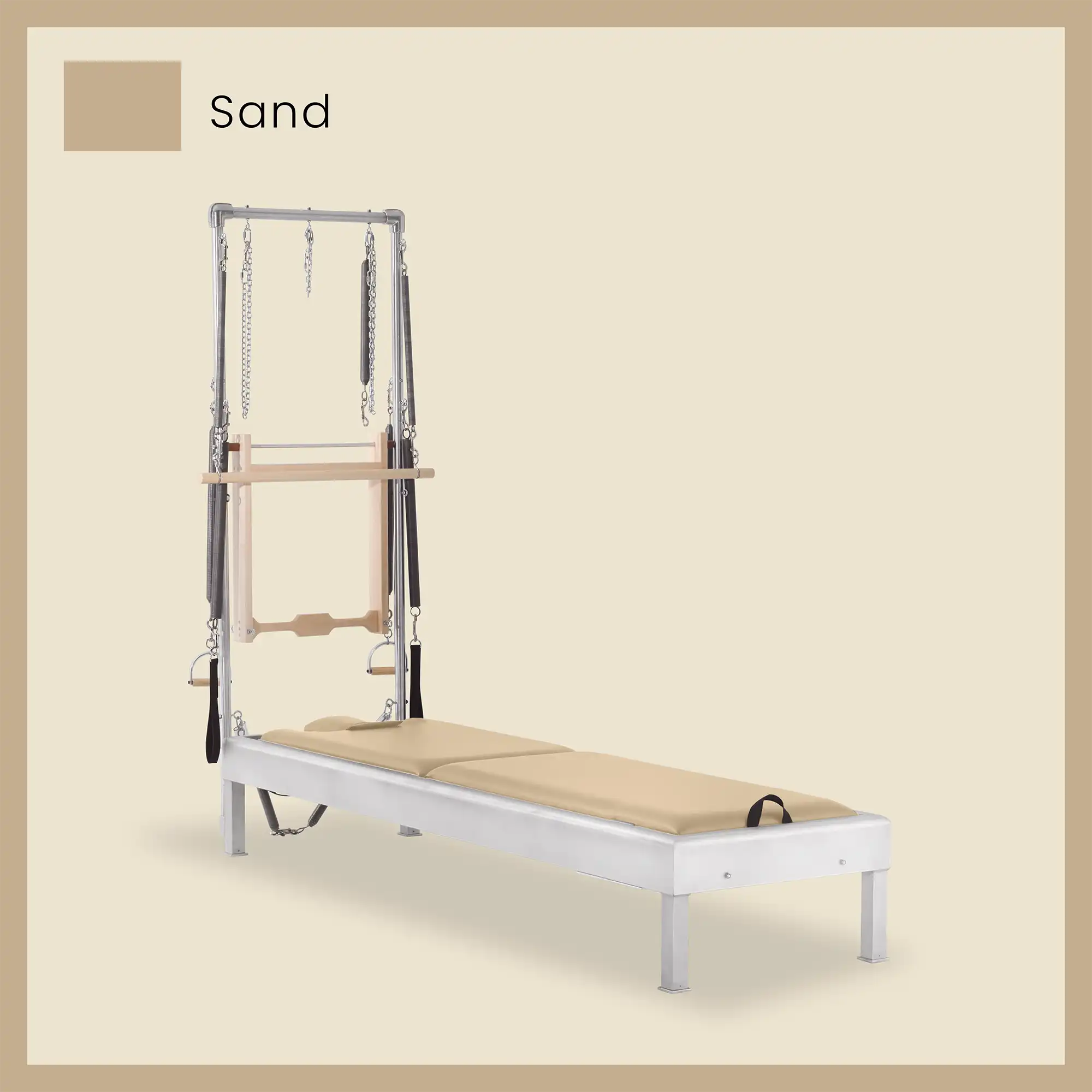 Pilates Reformer Cadillac Combo - Aluminum Half Cadillac Conversion, Insert Bed - Image 63