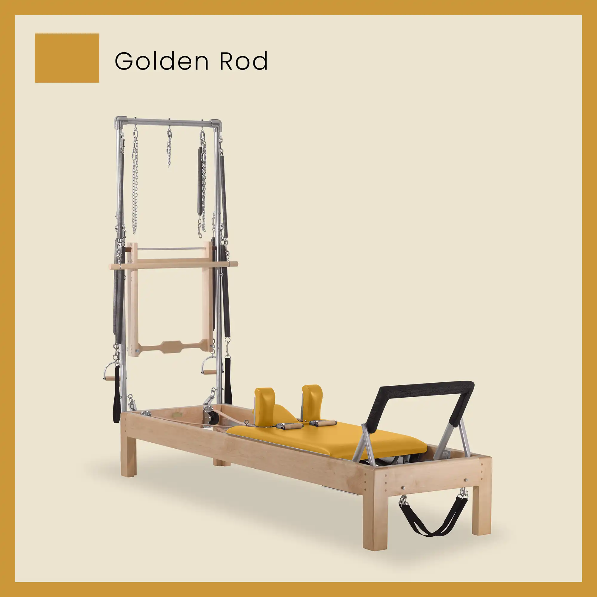 Pilates Reformer Cadillac Combo - Maple Wood Half Cadillac Conversion, Raised Bed - Image 38