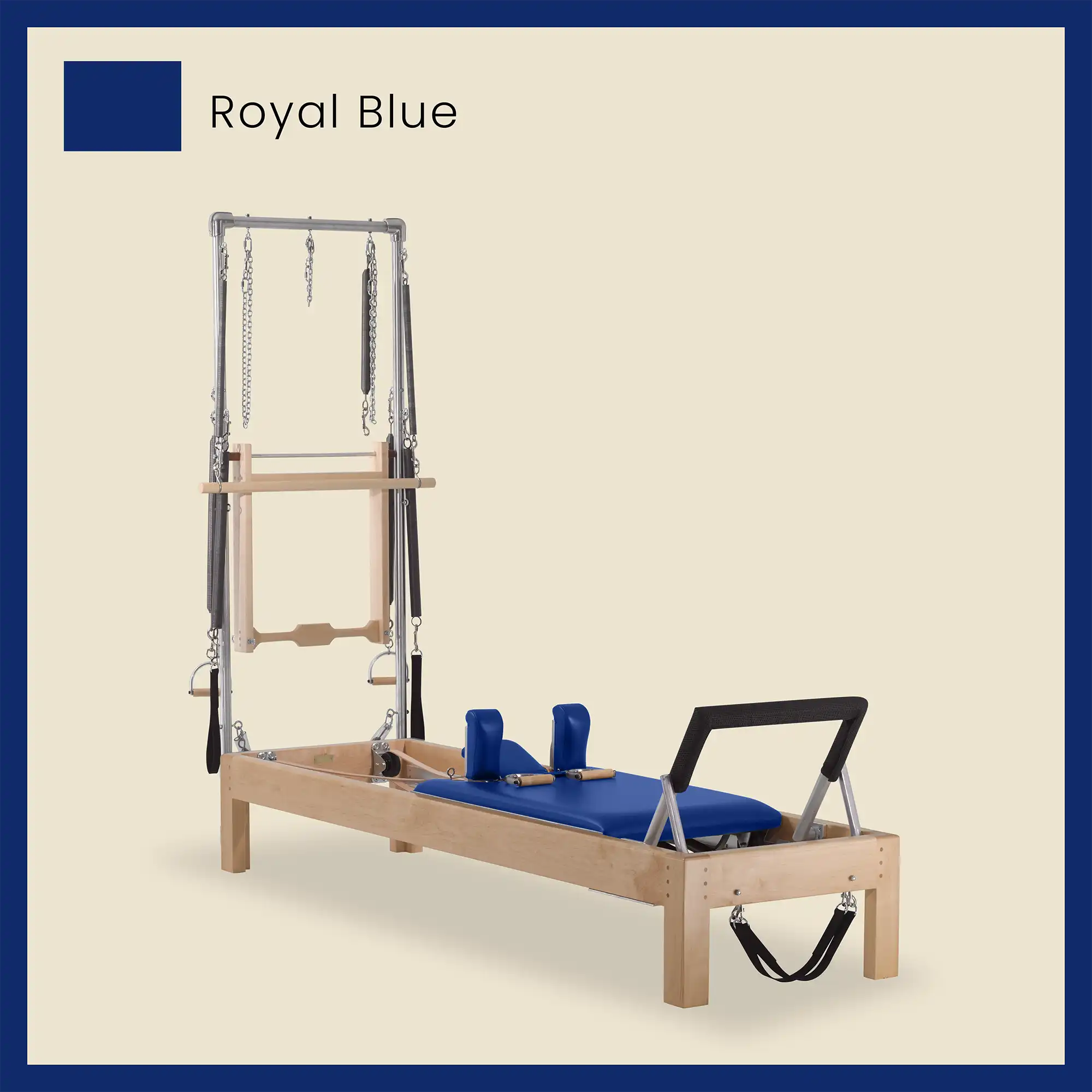 Pilates Reformer Cadillac Combo - Maple Wood Half Cadillac Conversion, Raised Bed - Image 60