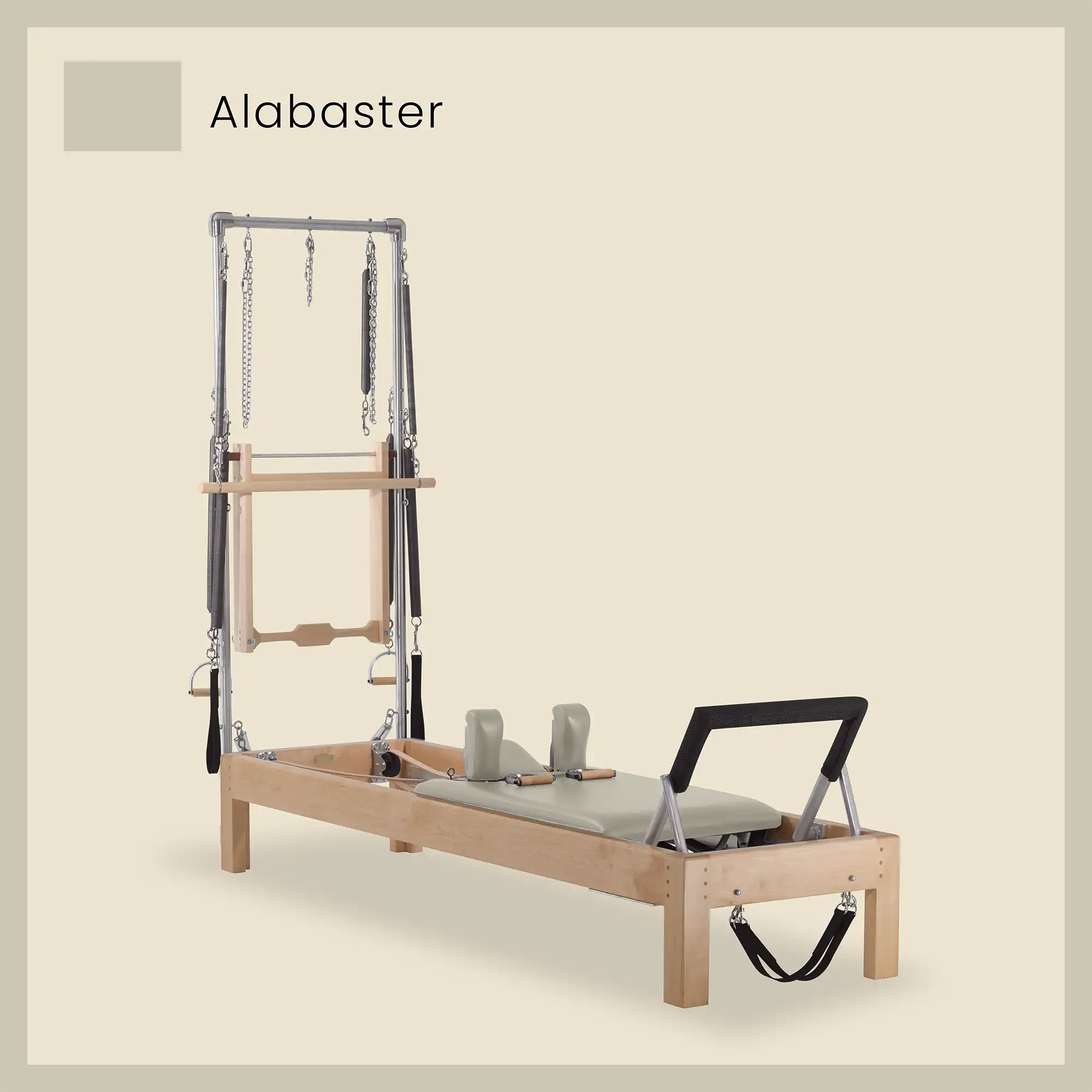 Pilates Reformer Combo - Maple Wood Half Cadillac, Raised Bed - Image 74